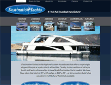 Tablet Screenshot of destinationyachts.com